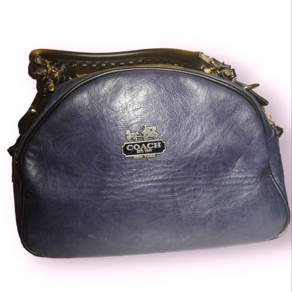 COACH Blue Leather Bag - Picture 2 of 15